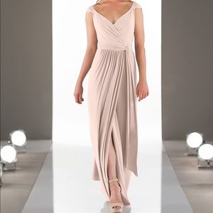 Sorella Vita NEW cap sleeve wrap gown in blush